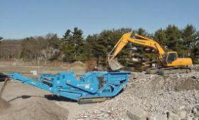 tracked concrete crusher